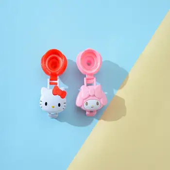 Аксессуары Kawaii Sanrio с мультяшным рисунком Hello Kittys My Melody, Сменные крышки для бутылок, Милый подарок для девочек от удушья водой Изображение 2