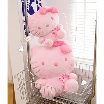 Розовая плюшевая игрушка Hello Kitty, брелок с плюшевой куклой из мультфильма Аниме, мягкая подвеска 25-40 см, Плюшевые игрушки, Брелки для детей, подарки для девочек Изображение 2