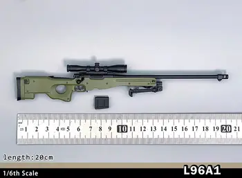 Снайперская винтовка DRAGON 1/6 Soldier AW L96A1 Модель G3SG1 для 12-дюймовой фигурки Изображение 2