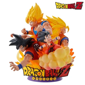 Megahouse 51781 Dx Роскошная 3D сцена Seven Dragon Ball Goku Saiyan Re Birth Готовая коллекция Модель Украшения