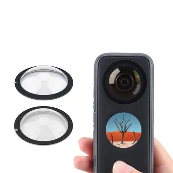 Защитные щитки для объективов, совместимые с панорамной экшн-камерой Insta360 one X2, защитная крышка для липких линз, аксессуары для колпачков Изображение 2