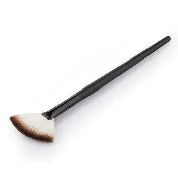 Кисть для растушевки пудры в форме веера, профессиональный хайлайтер, основа для макияжа, косметическая кисть для макияжа B99