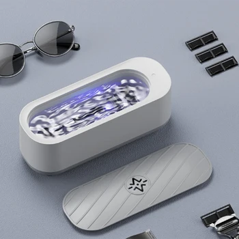 Портативная малошумная ультразвуковая машина для всех ювелирных изделий, очков, часов, монет, бритв Изображение 2