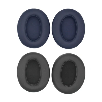 1 пара чехлов для наушников для наушников Sony WH-XB910N, легко заменяемые защитные рукава для наушников, амбушюры с пряжками, прочный синий цвет