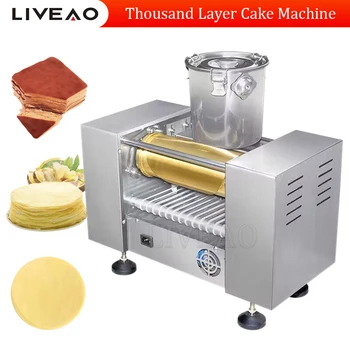 Мини-машина для приготовления тысячеслойных тортов из нержавеющей стали, Машина для приготовления тортов и блинчиков