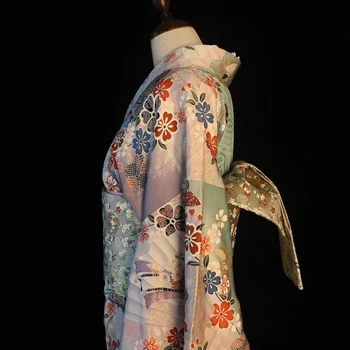 Женское кимоно Obi, пояс из высококачественной окрашенной парчи, Юката с бантиком, одежда для косплея, аксессуары для кимоно Изображение 2