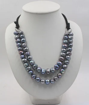 Колье из натурального пресноводного жемчуга 12-13 мм, ожерелье с жемчугом в стиле барокко, женские украшения, зимний свитер, жемчужные цепочки 20 дюймов