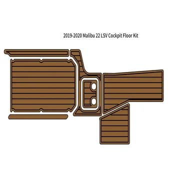 Качество 2019-2020 Malibu 22 LSV коврик для кокпита лодки EVA из вспененного тикового дерева на палубе напольный коврик для пола