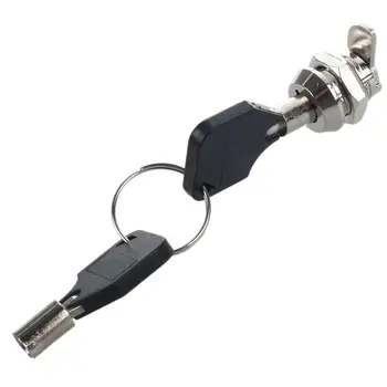Кулачковый замок с резьбовым ключом 12 мм на четверть оборота для выдвижного ящика-шкафчика Изображение 2