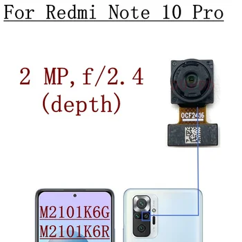 Оригинальная Передняя Камера Заднего Вида Для Xiaomi Redmi Note 10 Pro M2101K6G, M2101K6R Детали Модуля Фронтальной Селфи-камеры Заднего Вида Изображение 2