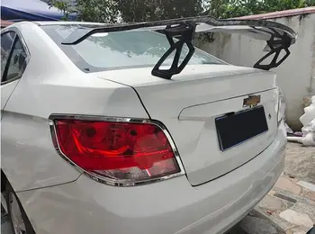 Спойлер заднего крыла багажника из углеродного волокна ABS для BMW Audi Benz Ford Toyota Vw Для всех трехдверных седанов Универсальный GT-спойлер Изображение 2