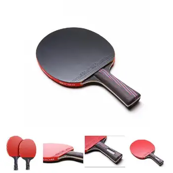 Ракетка для настольного тенниса, ракетка для настольного тенниса, летучая мышь из углеродного волокна, резина для спортивных тренировок