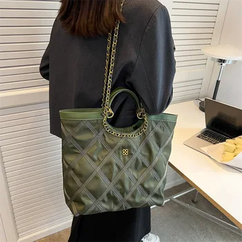 2022 Новые сумки элитного бренда для женщин, дизайнерская сумка-тоут, сумка через плечо большой емкости для поездок на работу, женские сумки через плечо Изображение 2