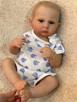 18-дюймовая силиконовая кукла-Реборн Камерон Бебе, силиконовая реалистичная кукла для новорожденных, подарки для детей