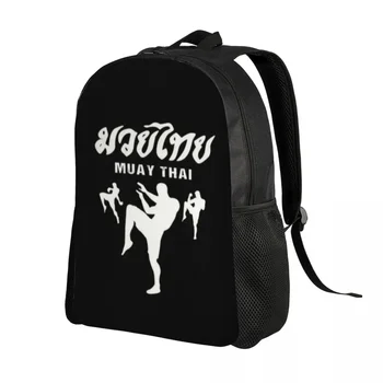 Рюкзак для муай Тай бокса для девочек, мальчиков, бойцов боевых искусств, дорожные сумки для колледжа, школы, мужчин, женщин, сумка для книг, подходит для 15-дюймового ноутбука Изображение 2