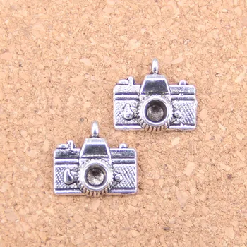 72шт Подвески Камера 15x14 мм Антикварные подвески, старинные тибетские серебряные украшения, сделай сам для браслета и ожерелья Изображение 2