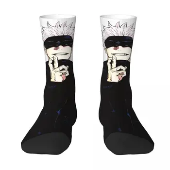 Носки с аниме Дзюдзюцу Кайсен, Satoru_Gojo Носки унисекс С ветрозащитным 3D принтом Happy Socks в уличном стиле Crazy Sock Изображение 2