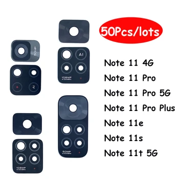 50шт, Оригинальный Стеклянный Объектив Задней Камеры Для Xiaomi Redmi Note 11 Pro + Plus 5G 11T 5G 11S 11E Стеклянный Объектив Задней Камеры С Клеем