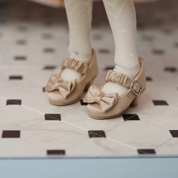Обувь для кукол BJD подходит для размера 1/4 1/6 милая кукольная обувь для танцев с бантиком Обувь для кукол BJD 1/4 1/6 аксессуары для кукол Изображение 2