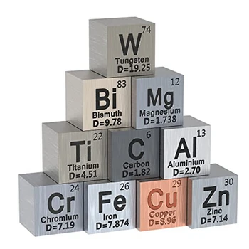Элементы из 10 частей-Кубики -Плотность-Набор Кубиков, Как показано На рисунке, Металл Для коллекции Периодической таблицы элементов