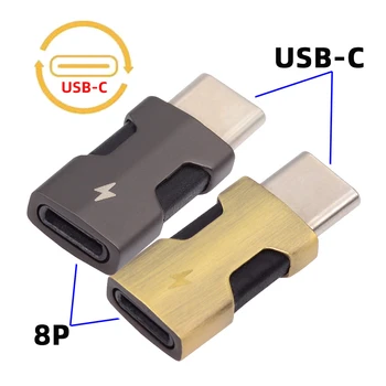 2 шт./компл. USB-C Type C для мужчин и 8P для женщин, адаптер для передачи данных 480 Мбит/с, совместимый с iPhone 15, Android и планшетом