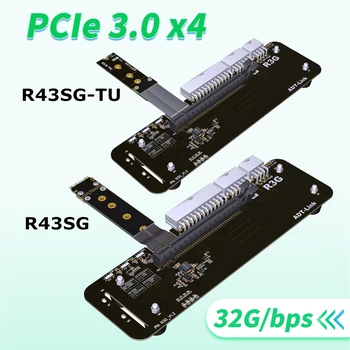 M.2 key M Кронштейн Подставки Для внешней Видеокарты с Кабелем PCIe3.0 x4 Riser 25 см 50 см 32 ГБ Для ITX STX NUC VEGA64 GTX1080Ti