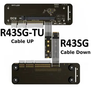 M.2 key M Кронштейн Подставки Для внешней Видеокарты с Кабелем PCIe3.0 x4 Riser 25 см 50 см 32 ГБ Для ITX STX NUC VEGA64 GTX1080Ti Изображение 2
