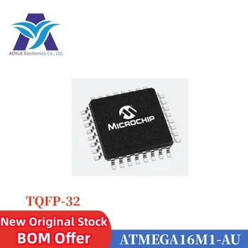 ATMEGA16M1-AU Маркировка ATMEGA16M1-AUR: 8-разрядный микроконтроллер MEGA16M1-AU, вспышка AVR RISC 16 КБ, 32-контактный лоток TQFP 3,3 В/5 В, Спецификация серии TR