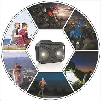 Спортивная камера Рекордер для альпинизма Камера 720P HD Регистратор предупреждающего освещения Мотоциклетный рекордер для езды на открытом воздухе Изображение 2