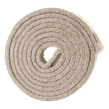 Самоклеящийся рулон войлочной ленты повышенной прочности для твердых поверхностей (1/2 дюйма x 60 дюймов), кремово-белый