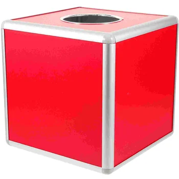 Лотерейная коробка Квадратная коробка для игры в лотерейный мяч Многофункциональная коробка для хранения билетов Коробка для розыгрыша бонусов Изображение 2