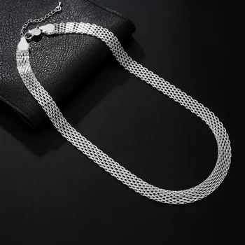 Изысканные уличные модные ожерелья-цепочки из стерлингового серебра 925 пробы для женщин, ювелирные изделия, роскошные дизайнерские подарки для вечеринок, свадеб, помолвок