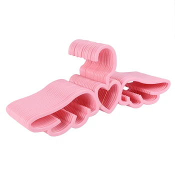 20 шт. Новая дизайнерская пластиковая вешалка для одежды Fly Angel, вешалка для нижнего белья с милым розовым шарфом в виде любящего сердечка Изображение 2
