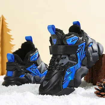 Детская обувь, детские кроссовки, осенне-зимняя прогулочная обувь, нескользящая легкая спортивная детская обувь, качественные кроссовки Изображение 2