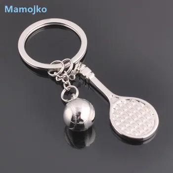 Mamojko Простой креативный Теннисный брелок Модное кольцо для ключей от автомобиля для мужчин Подарки Модная сумочка Подвеска Держатель для ключей Орнамент