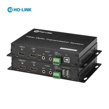 4K HDMI по оптоволокну Конвертер Без потери задержки Удлинитель оптического волокна Передатчик HDMI 2.0 волоконно-оптическое оборудование