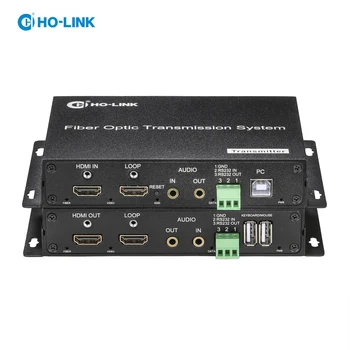 4K HDMI по оптоволокну Конвертер Без потери задержки Удлинитель оптического волокна Передатчик HDMI 2.0 волоконно-оптическое оборудование Изображение 2