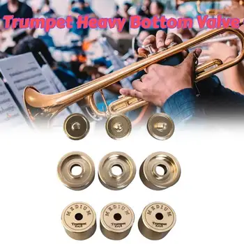 Трубы, колпачки для клапанов, крышки с тяжелым дном, музыкальные латунные детали для клапанов, комплект для ремонта трубы для запасной замены