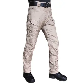 Модные тактические брюки-карго, мужские повседневные Свободные мешковатые прямые брюки, Уличная одежда, военные камуфляжные джоггеры с карманами, брюки