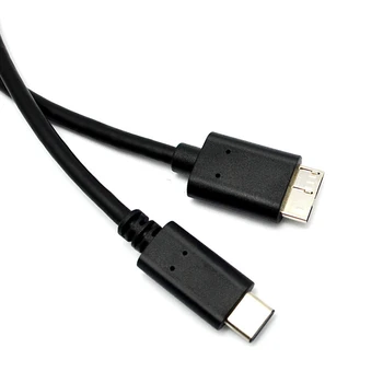 2X Кабель для жесткого диска, разъем USB 3.1 Type-C к разъему USB 3.0 Micro-B для передачи данных для планшетного телефона Изображение 2