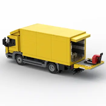 Полностью воспроизводимая и функциональная модель транспортного грузовика желтого цвета 783 шт. Изображение 2