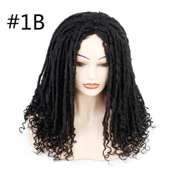 Европейская и американская Африка, 4 цвета, грязные плетеные длинные повязки на голову Dreamlock для вьющихся волос, грязный плетеный парик для волос, связанный крючком Изображение 2