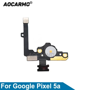 Aocarmo Для Google Pixel 5a Датчик Вспышки С Шумоподавлением Микрофонный Разъем Гибкий Кабель Запасные Части