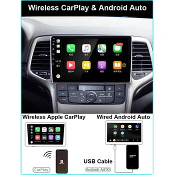 9-дюймовый автомобильный мультимедийный стереоплеер Android для Jeep Grand Cherokee 2008 2009 2010 2011 2012 2013 Навигация GPS, автомагнитола 2 Din Изображение 2
