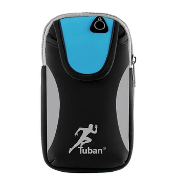 Многофункциональный Уличный держатель для ключей для телефона с отверстием для наушников, мужская спортивная сумка для бега трусцой для iPhone X 8 7Plus 6s