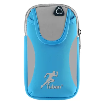 Многофункциональный Уличный держатель для ключей для телефона с отверстием для наушников, мужская спортивная сумка для бега трусцой для iPhone X 8 7Plus 6s Изображение 2