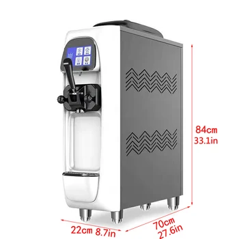 Сенсорный экран коммерческой полностью автоматической машины для производства мороженого прост в эксплуатации Изображение 2