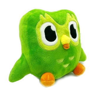30 см Милая Сова Плюшевая Игрушка Аниме Duolingo Owl Плюшевая Сова Duolingo Мягкие Плюшевые Куклы Зеленый Дуэт Плюшевых Игрушек в Подарок для Детей Изображение 2
