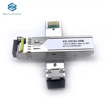 1.25Г 3/10/20 КМ LC SFP Модуль Симплексный Однорежимный LC Оптоволоконный Коммутатор 1310 нм/1550 нм Cisco/Mikrotik Gigabit Ethernet Switch