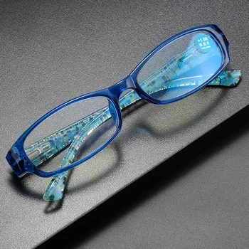 Очки для чтения унисекс высокого качества, легкие очки для чтения из смолы с голубым светом, прозрачные линзы с диоптриями от + 1,0 до + 4,0